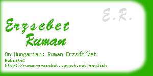 erzsebet ruman business card